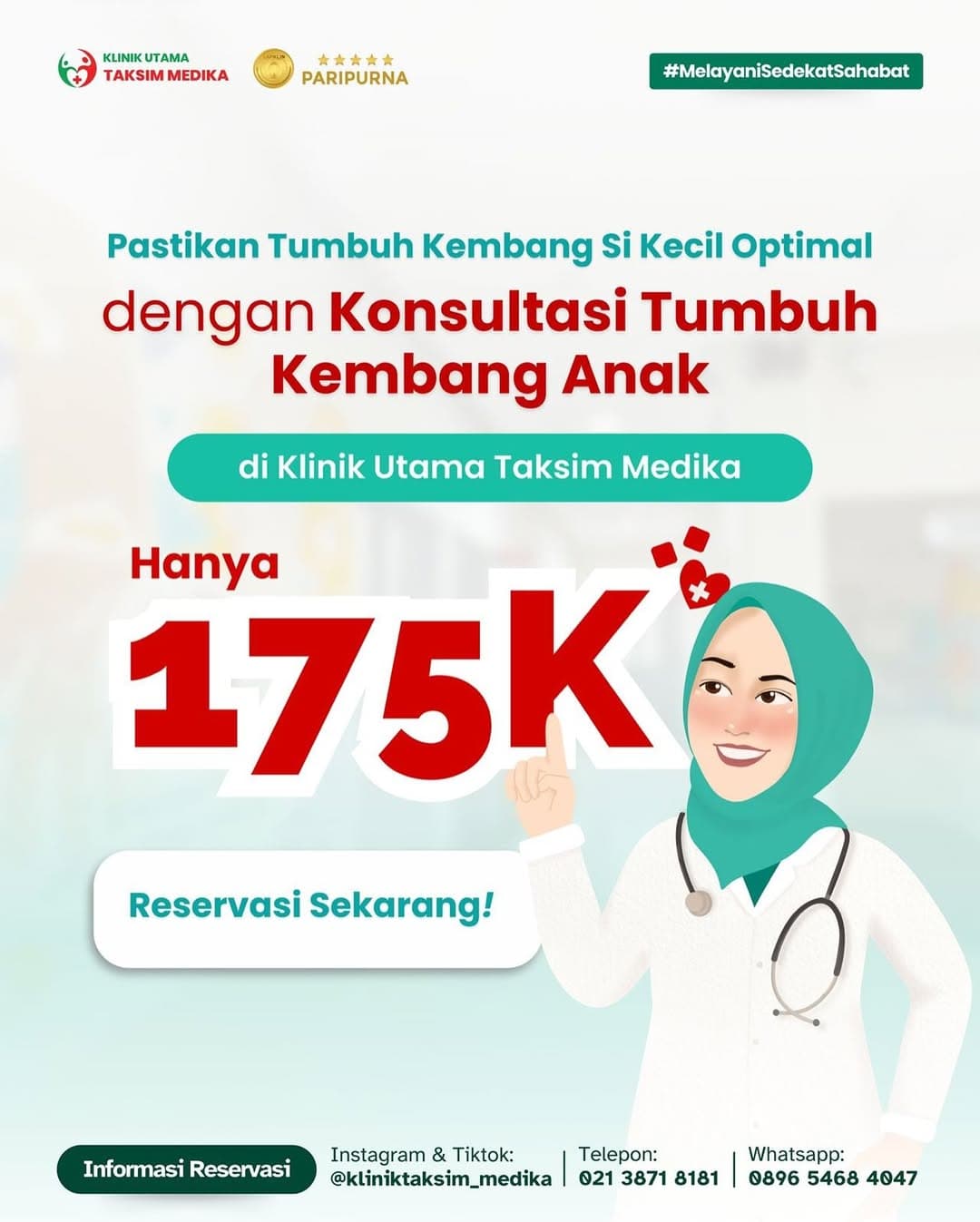 Konsultasi Tumbuh Kembang Anak cuma Rp175.000